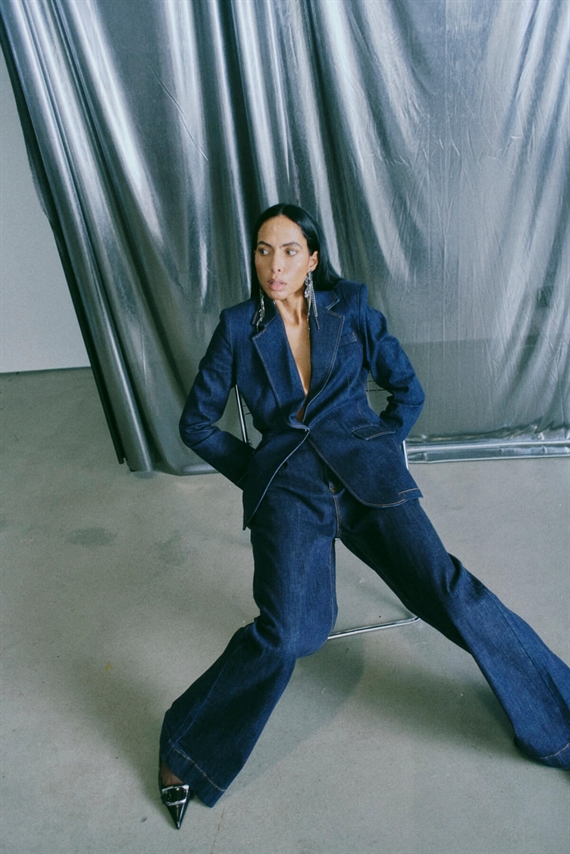 Copenhagen Muse CMJEAN Blazer, Dark Blue Wash